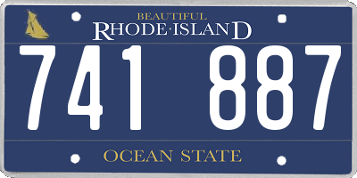 RI license plate 741887