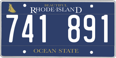 RI license plate 741891