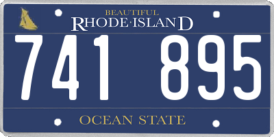 RI license plate 741895
