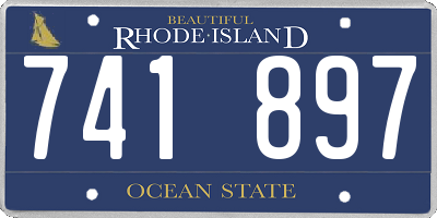 RI license plate 741897