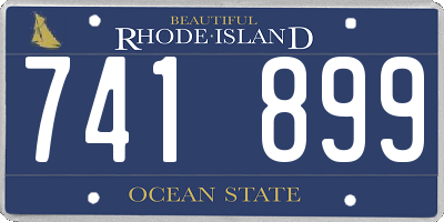 RI license plate 741899