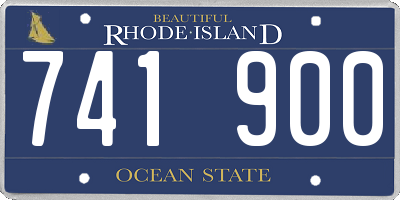 RI license plate 741900