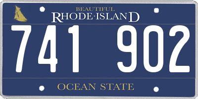 RI license plate 741902