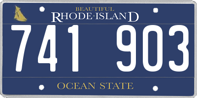 RI license plate 741903