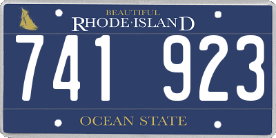 RI license plate 741923