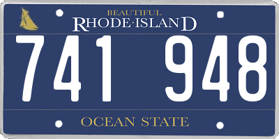 RI license plate 741948