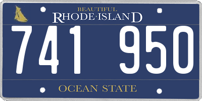 RI license plate 741950