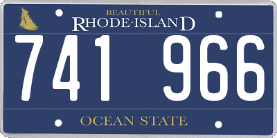 RI license plate 741966
