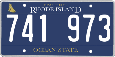 RI license plate 741973