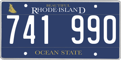 RI license plate 741990