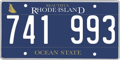 RI license plate 741993