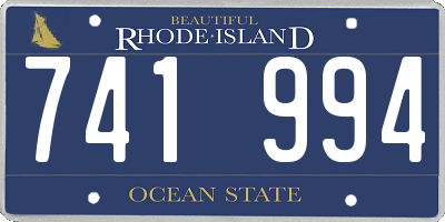 RI license plate 741994