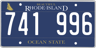 RI license plate 741996