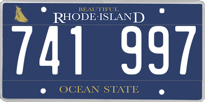 RI license plate 741997