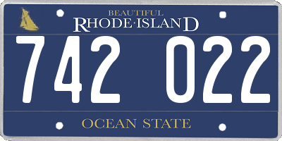 RI license plate 742022
