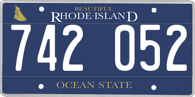 RI license plate 742052