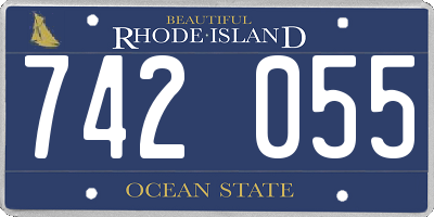 RI license plate 742055
