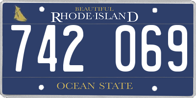 RI license plate 742069