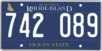 RI license plate 742089