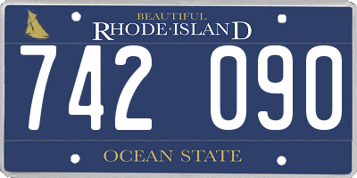 RI license plate 742090