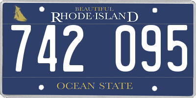 RI license plate 742095