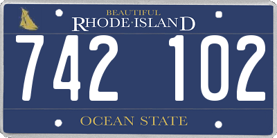 RI license plate 742102