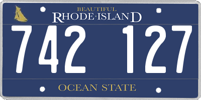 RI license plate 742127