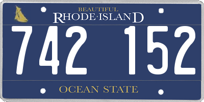 RI license plate 742152