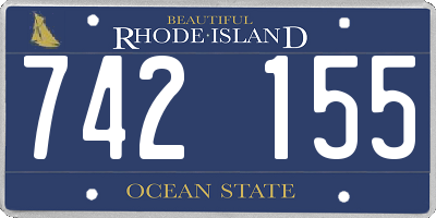 RI license plate 742155