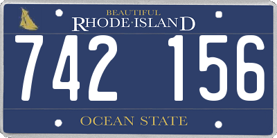 RI license plate 742156