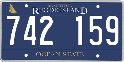 RI license plate 742159
