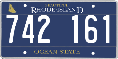 RI license plate 742161