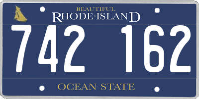 RI license plate 742162