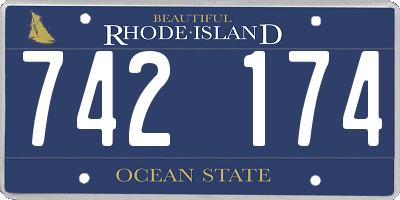 RI license plate 742174