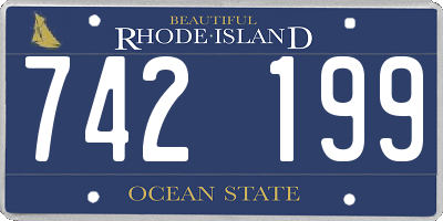 RI license plate 742199