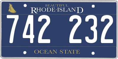 RI license plate 742232