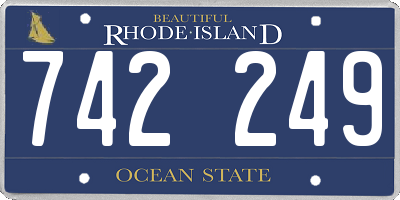 RI license plate 742249