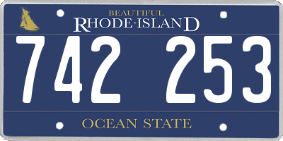 RI license plate 742253