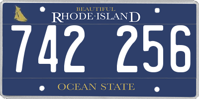 RI license plate 742256