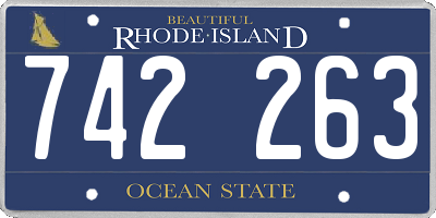 RI license plate 742263
