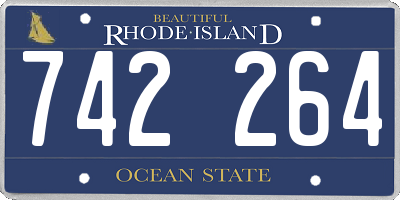 RI license plate 742264