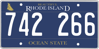 RI license plate 742266