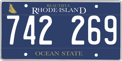 RI license plate 742269