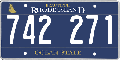 RI license plate 742271