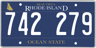 RI license plate 742279