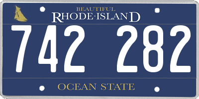 RI license plate 742282