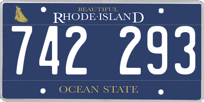 RI license plate 742293