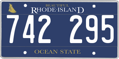 RI license plate 742295