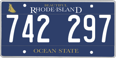 RI license plate 742297