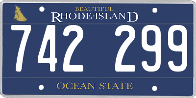 RI license plate 742299